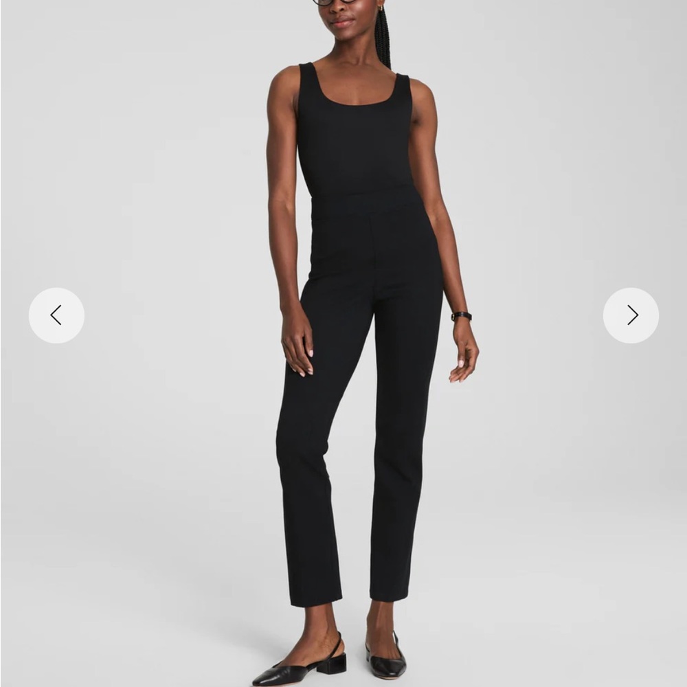 Spanx Ponte Slim Straight Black Pants